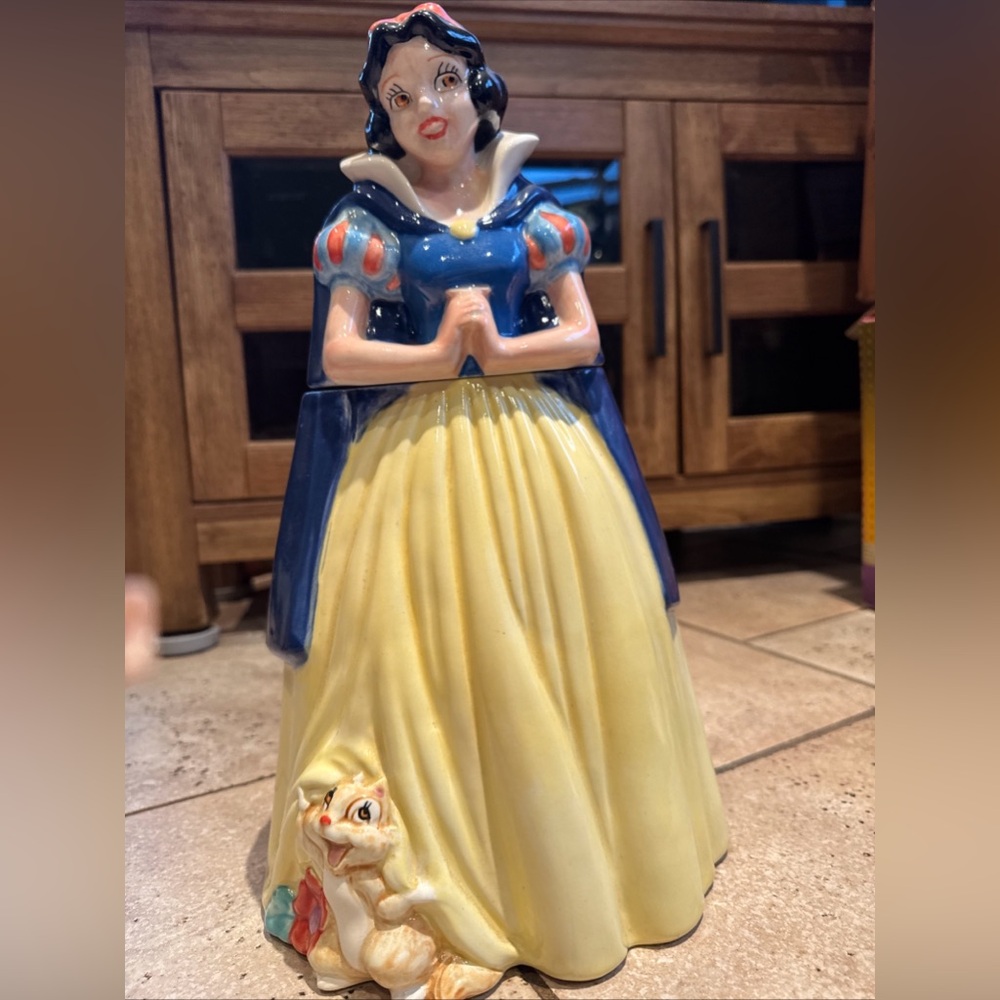 Vintage TREASURE CRAFT Disney SNOW WHITE 15" Cookie Jar